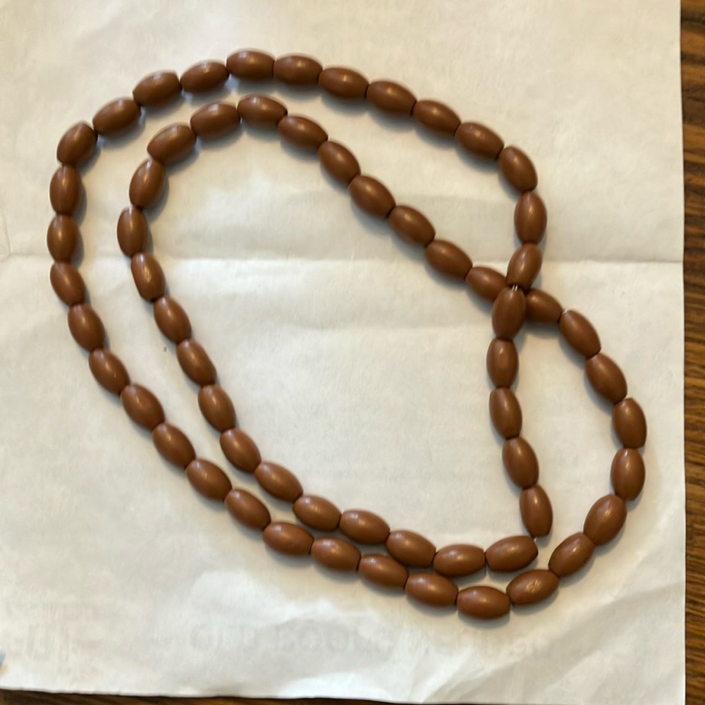 Bohemian Wooden Beaded Necklace Preowned great condition
